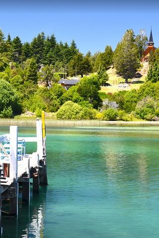 Lake and Jetty, Argentina