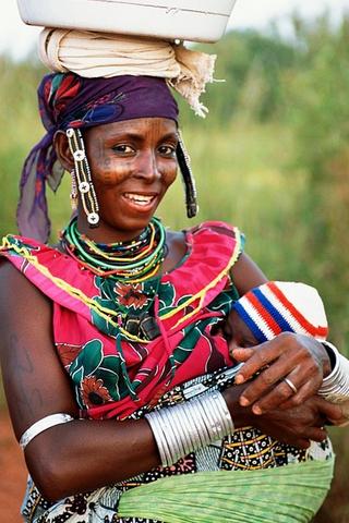 African Mother with Baby, Benin African Mother with Baby, Benin