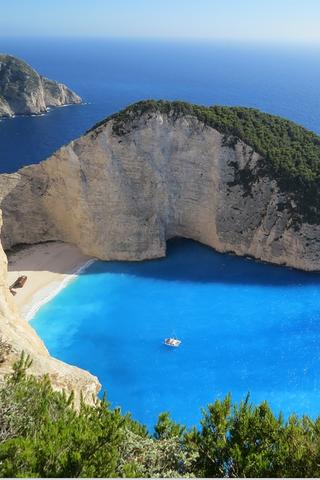 Beach and cliffs, Greece